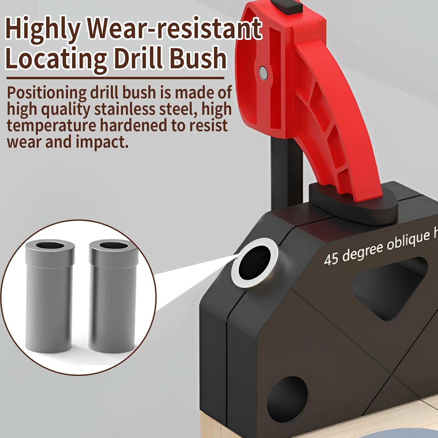 Dowel Jig X for Angled Dowel Joints, Joints Pocket Hole Jig Kit Dowel Jig Kit Handheld Dowel Drill Guide Drilling Assistant with Drill Bit, Hex Key Parts for Woodworking DIY Carpentry Projects