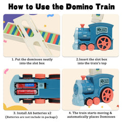 Untica Electric Domino Train Toy Set 120 Dominoes for Kids 3-12