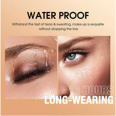 8 Colors Fashion Pearly Shinny Eye Shadow, Durable Smooth Waterproof Eye Shadow Stick Sparkling Flash Eye Shadow Glossy Smoked Eye Makeup(B)