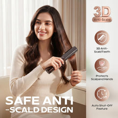 Cordless Hair Straightener and Curler, 2 in 1 Portable Flat Iron with Charging Dock, 4000mAh Rechargeable Battery, 4 Adjustable Temps 284°F-428°F