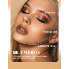 8 Colors Fashion Pearly Shinny Eye Shadow, Durable Smooth Waterproof Eye Shadow Stick Sparkling Flash Eye Shadow Glossy Smoked Eye Makeup(A)