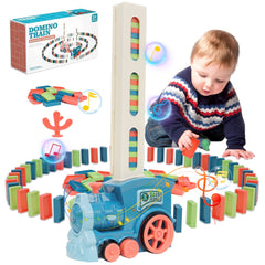 Untica Electric Domino Train Toy Set 120 Dominoes for Kids 3-12