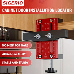 Cabinet Door Installation Locator (Rose Red)