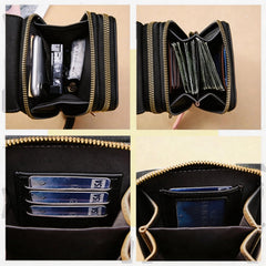 Cell Phone Bag, PU Leather Crossbody Cellphone Purse for Women, Touch Screen Cell Phone Pouch Holder Shoulder Bag RFID Blocking Wallet Handbag with Shoulder Strap