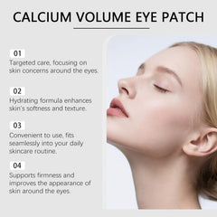 Calcium Volume Eye Patch, Calcium Volume Hydrogel Eye Patches, Under Eye Patches with Elastin (30 Pairs/Box)