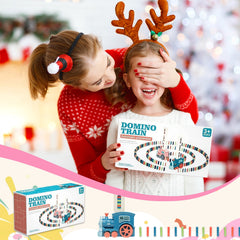 Untica Electric Domino Train Toy Set 120 Dominoes for Kids 3-12