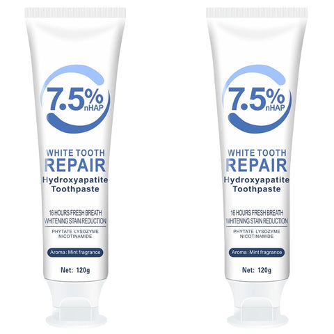 7.5% Hydroxyapatite Toothpaste, Hydroxyapatite Toothpaste, 7.5% White Tooth Repair Hydroxyapatite, 7.5% Repair Toothpaste, Gentle Mint, Fresh Breath