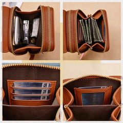Cell Phone Bag, PU Leather Crossbody Cellphone Purse for Women, Touch Screen Cell Phone Pouch Holder Shoulder Bag RFID Blocking Wallet Handbag with Shoulder Strap