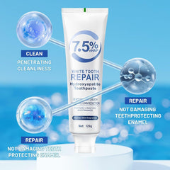 7.5% Hydroxyapatite Toothpaste, Hydroxyapatite Toothpaste, 7.5% White Tooth Repair Hydroxyapatite, 7.5% Repair Toothpaste, Gentle Mint, Fresh Breath