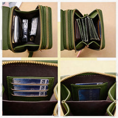 Cell Phone Bag, PU Leather Crossbody Cellphone Purse for Women, Touch Screen Cell Phone Pouch Holder Shoulder Bag RFID Blocking Wallet Handbag with Shoulder Strap