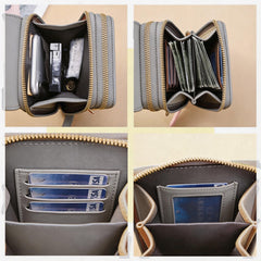 Cell Phone Bag, PU Leather Crossbody Cellphone Purse for Women, Touch Screen Cell Phone Pouch Holder Shoulder Bag RFID Blocking Wallet Handbag with Shoulder Strap