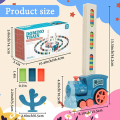 Untica Electric Domino Train Toy Set 120 Dominoes for Kids 3-12