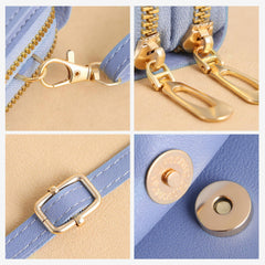 Cell Phone Bag, PU Leather Crossbody Cellphone Purse for Women, Touch Screen Cell Phone Pouch Holder Shoulder Bag RFID Blocking Wallet Handbag with Shoulder Strap