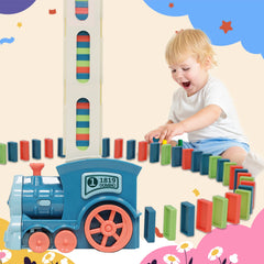 Untica Electric Domino Train Toy Set 120 Dominoes for Kids 3-12
