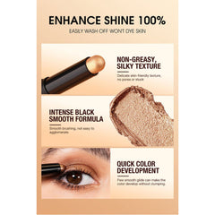 8 Colors Fashion Pearly Shinny Eye Shadow, Durable Smooth Waterproof Eye Shadow Stick Sparkling Flash Eye Shadow Glossy Smoked Eye Makeup(A)